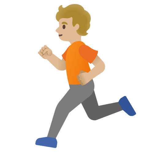 Persona Che Corre: Carnagione Medio-Chiara