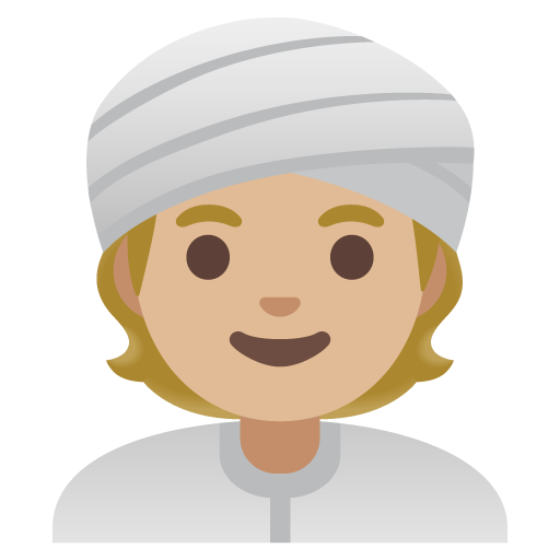 Persona Con Turbante: Carnagione Medio-Chiara