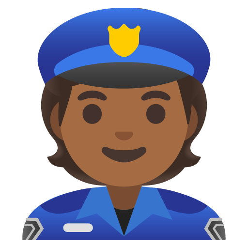 Agente Di Polizia: Carnagione Medio-Scura