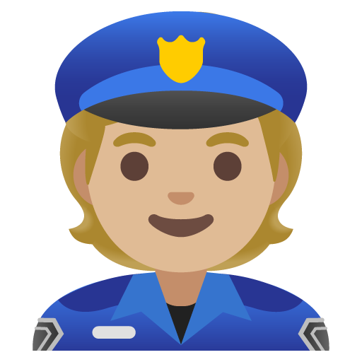 Agente Di Polizia: Carnagione Medio-Chiara