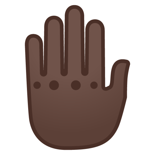 Dorso Mano Alzata: Carnagione Scura