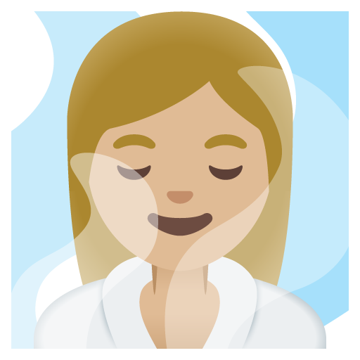 Donna In Sauna: Carnagione Medio-Chiara