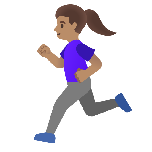Donna Che Corre: Carnagione Media
