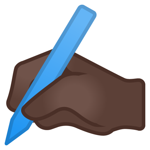 Mano Che Scrive: Carnagione Scura