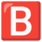 Großbuchstabe B In Rotem Quadrat Großbuchstabe B In Rotem Quadrat