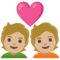 Coppia Con Cuore: Carnagione Medio-Chiara