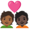 Coppia Con Cuore: Persona, Persona, Carnagione Medio-Scura, Carnagione Scura