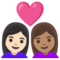 Coppia Con Cuore: Donna, Donna, Carnagione Chiara, Carnagione Media