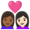 Coppia Con Cuore: Donna, Donna, Carnagione Medio-Scura, Carnagione Chiara