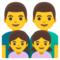 Famiglia: Uomo, Uomo, Bambina, Bambina