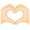 Mani Che Formano Un Cuore: Carnagione Chiara