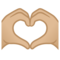 Mani Che Formano Un Cuore: Carnagione Medio-Chiara