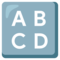 Eingabesymbol Lateinische Großbuchstaben Eingabesymbol Lateinische Großbuchstaben