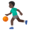 Mann Mit Ball: Dunkle Hautfarbe Mann Mit Ball: Dunkle Hautfarbe