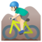 Ciclista Uomo Di Mountain Bike: Carnagione Chiara