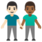 Due Uomini Che Si Tengono Per Mano: Carnagione Chiara, Carnagione Medio-Scura