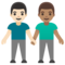 Due Uomini Che Si Tengono Per Mano: Carnagione Chiara, Carnagione Media