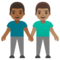 Due Uomini Che Si Tengono Per Mano: Carnagione Medio-Scura, Carnagione Media