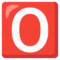 Großbuchstabe O In Rotem Quadrat Großbuchstabe O In Rotem Quadrat