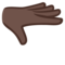 Mano Con Il Palmo In Giù: Carnagione Scura