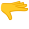 Mano Con Il Palmo In Giù
