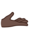 Mano Con Il Palmo In Su: Carnagione Scura