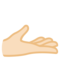 Mano Con Il Palmo In Su: Carnagione Chiara