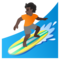 Persona Che Fa Surf: Carnagione Scura