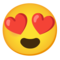 Faccina Con Sorriso E Occhi A Cuore