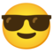 Faccina Con Sorriso E Occhiali Da Sole