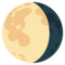 Abnehmender Dreiviertelmond Abnehmender Dreiviertelmond