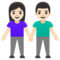 Donna E Uomo Che Si Tengono Per Mano: Carnagione Chiara