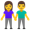 Donna E Uomo Che Si Tengono Per Mano
