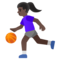 Frau Mit Ball: Dunkle Hautfarbe Frau Mit Ball: Dunkle Hautfarbe