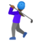 Golferin: Mitteldunkle Hautfarbe Golferin: Mitteldunkle Hautfarbe