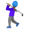 Golferin: Mittlere Hautfarbe Golferin: Mittlere Hautfarbe