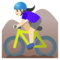 Ciclista Donna Di Mountain Bike: Carnagione Chiara