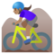 Ciclista Donna Di Mountain Bike: Carnagione Media