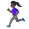 Donna Che Corre: Carnagione Scura