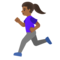 Donna Che Corre: Carnagione Medio-Scura