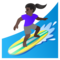 Surfista Donna: Carnagione Scura