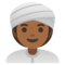 Donna Con Turbante: Carnagione Medio-Scura
