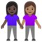 Due Donne Che Si Tengono Per Mano: Carnagione Scura, Carnagione Media