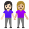 Due Donne Che Si Tengono Per Mano: Carnagione Chiara, Carnagione Medio-Chiara