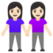 Due Donne Che Si Tengono Per Mano: Carnagione Chiara