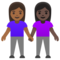 Due Donne Che Si Tengono Per Mano: Carnagione Medio-Scura, Carnagione Scura