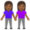 Due Donne Che Si Tengono Per Mano: Carnagione Medio-Scura