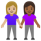 Due Donne Che Si Tengono Per Mano: Carnagione Medio-Chiara, Carnagione Medio-Scura