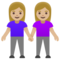 Due Donne Che Si Tengono Per Mano: Carnagione Medio-Chiara