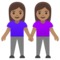 Due Donne Che Si Tengono Per Mano: Carnagione Media